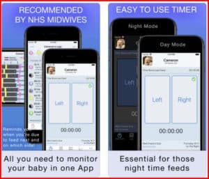 baby feed timer - best breast pumping apps for pumping moms